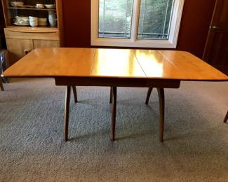 Drops Extended and One Leaf  $4,500 for the set, table, two leaves, 5 side chairs, and one armchair (7 of 14)