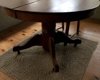120-year-old oak table  $120
