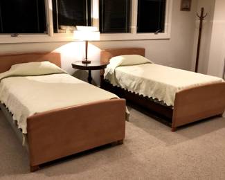 Heywood Wakefield Twin Beds with mattresses and box springs.   Both beds $700
