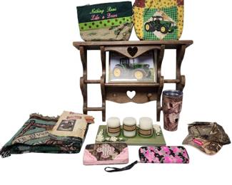 Girls Hunt Too Heart Gun Holder Blanket John Deere Merchandise