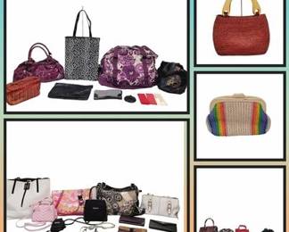 Vintage Lot Of Purses Hand Bags and Make Up Bags