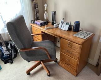Desk and chair (sold separately)
