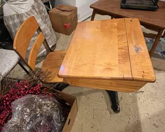 Antique school desk