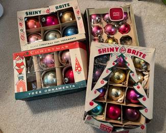 Vintage Shiny Brite ornaments