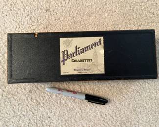 Parliament cigarette box....