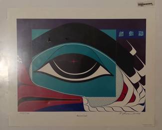 Barry Herem 1999 "Raven Coast"  Serigraph Art Print Limited Edition Signed

