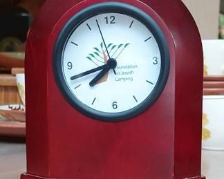 Foundation of Jewish Camping table clock