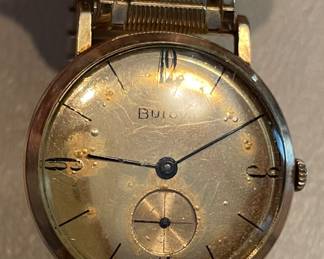 Bulova 10K Rolled Gold Plated wristwatch