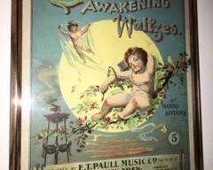 "Cupid's Awakening Waltzes" by ET Paul. Beautiful Lithograph Sheet Music                                      