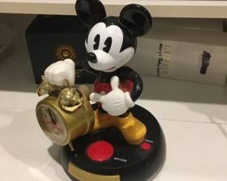 vintage mickey mouse talking alarm clock