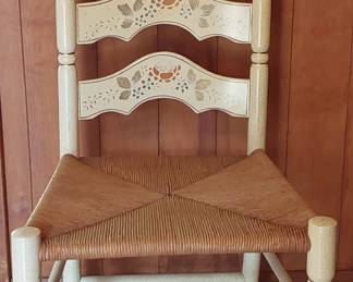 Vintage Painted ladderback chair