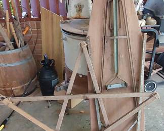 Primitive iron and wooden star