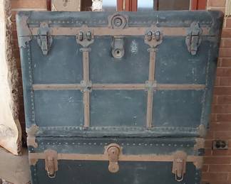 Large steamer trunk