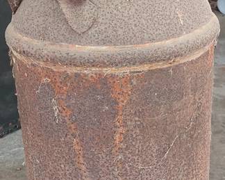 Vintage metal milk jug