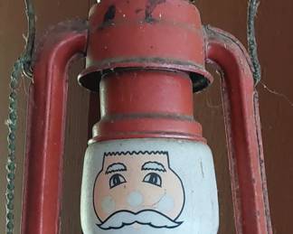 Vintage Santa lantern