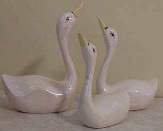Ceramic geese