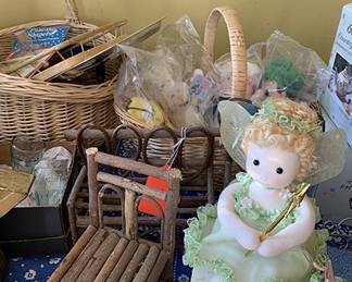Children's vintage toys and doll furniture