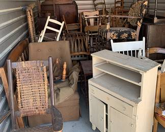 Antique furniture and rustic finds