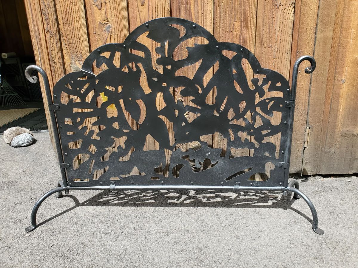  fireplace metal laser art screen