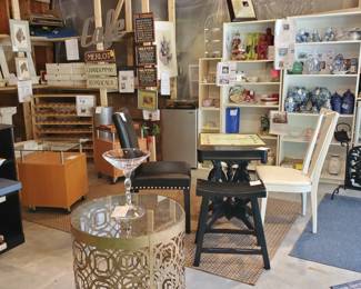 Metal laser cut side table