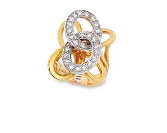 14K Infinity Diamond Ring