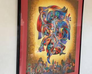 Anatole Krasanasky “The City’s Joy Color” Signed Serigraph 