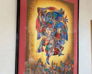 Anatole Krasanasky “The City’s Joy Color” Signed Serigraph 