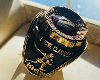 Jostens 10K 1967 Sugar Bowl Classic University of Nebraska Player Ring 