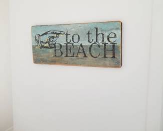 Beach sign