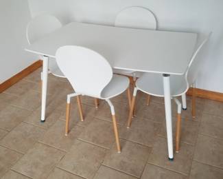 Modway Lode rectangle wood dining table seats 4