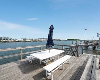 Picnic table with benches