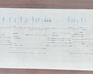 Vintage Player Piano Rolls