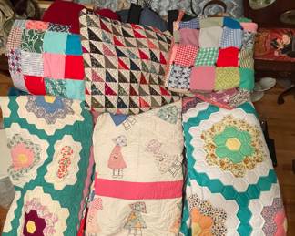 Beautiful vintage quilts
