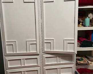 2 mid century modern wardrobes.