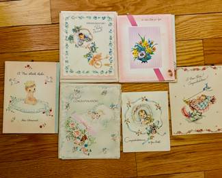Vintage baby cards