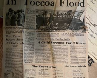 1977 Anderson Independent Newspaper Toccoa Falls flood