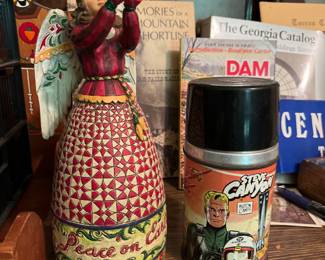 Jim Shore “My Peace Fill Your Heart”, 
Vintage Steve Canyon thermos