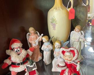 Beanie Baby Patrick Claus,  angels,  Spaghetti girl/bell