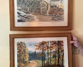 John Kollock prints: 'April on Hazel Creek' & 'Down a Dusty Road'