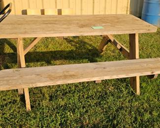 WOODEN PICNIC TABLE