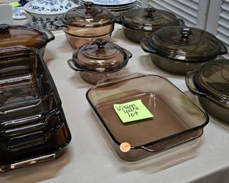 LOT OF VISION WARE BAKE / COOK WARE