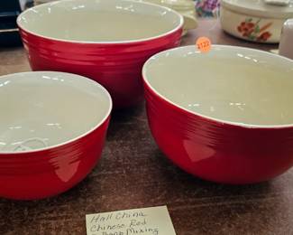 HALL CHINA REX MIXING BOWLS