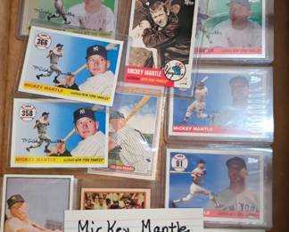 MICKEY MANTAL BASEBALL CARDS