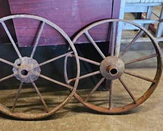 TWO WAGON WHEELS