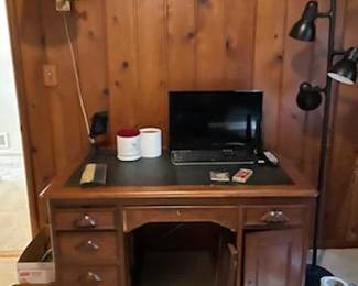 Desk and TV