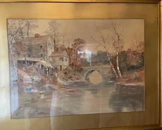 Louis K. Harlo  Authenic Watercolor