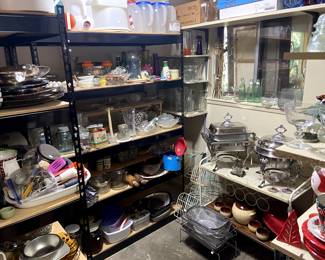 Kitchen and serving items, storage items and more!