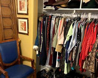 More clothing, shoes, hats, and accessories.