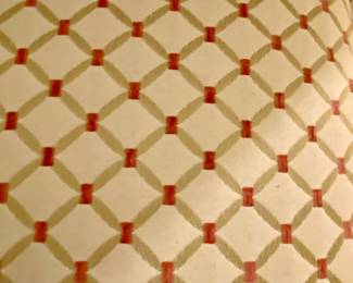 Details of fabric of armless chair