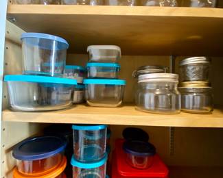 Glass storage containers